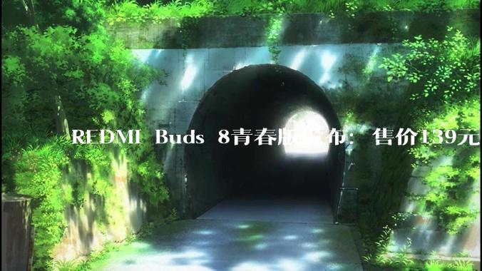 REDMI Buds 8青春版发布：售价139元 支持42dB主动降噪